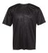 Badger Sportswear 4131 Line Embossed Short Sleeve  in Black line embossed front view