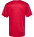 Badger Sportswear 4131 Line Embossed Short Sleeve  in Red line embossed back view
