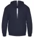 Badger Sportswear 1456 Sideline Fleece Hoodie Navy/ White back view