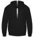 Badger Sportswear 1456 Sideline Fleece Hoodie Black/ White back view