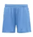 Badger Sportswear 2116 B-Core Girl's Shorts Columbia Blue front view