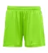 Badger Sportswear 2116 B-Core Girl's Shorts Lime front view