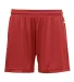 Badger Sportswear 2116 B-Core Girl's Shorts Red front view