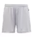 Badger Sportswear 2116 B-Core Girl's Shorts Silver front view