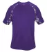 Badger Sportswear 2140 Digital Camo Youth Hook T-S Purple front view