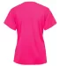 Badger Sportswear 2162 B-Core Girl's V-Neck T-Shir Hot Pink back view