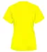 Badger Sportswear 2162 B-Core Girl's V-Neck T-Shir Safety Yellow back view