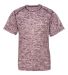 Badger Sportswear 2191 Blend Youth Short Sleeve T- Maroon front view