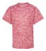 Badger Sportswear 2191 Blend Youth Short Sleeve T- Red front view