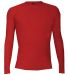 Badger Sportswear 2605 Pro-Compression Youth Long  in Red front view