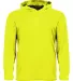 Badger Sportswear 4105 B-Core Long Sleeve Hooded T in Safety yellow front view