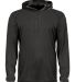 Badger Sportswear 4105 B-Core Long Sleeve Hooded T Black front view