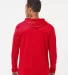 Badger Sportswear 4105 B-Core Long Sleeve Hooded T in Red back view