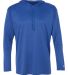 Badger Sportswear 4105 B-Core Long Sleeve Hooded T Royal front view