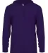Badger Sportswear 4105 B-Core Long Sleeve Hooded T in Purple front view