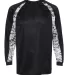 Badger Sportswear 4155 Digital Camo Hook Long Slee Black front view