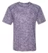 Badger Sportswear 4191 Blend Short Sleeve T-Shirt Purple front view