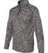 Badger Sportswear 4192 Blend Quarter-Zip Pullover Black side view