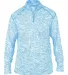 Badger Sportswear 4192 Blend Quarter-Zip Pullover Columbia Blue front view