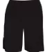 Badger Sportswear 4195 Blend Panel Shorts Black/ Black Tonal Blend front view
