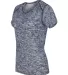 Badger Sportswear 4196 Blend Women's Short Sleeve  Navy side view