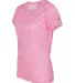 Badger Sportswear 4196 Blend Women's Short Sleeve  Pink side view