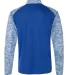 Badger Sportswear 4197 Blend Sport Quarter-Zip Royal/ Royal Blend back view