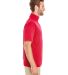 Badger Sportswear 4199 B-Core Short Sleeve 1/4 Zip in Red/ graphite side view
