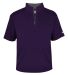 Badger Sportswear 4199 B-Core Short Sleeve 1/4 Zip in Purple/ graphite front view