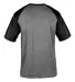 Badger Sportswear 4341 Pro Heather Sport T-Shirt Steel Heather/ Black back view