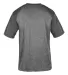 Badger Sportswear 4341 Pro Heather Sport T-Shirt Steel/ Graphite back view