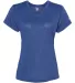 Badger Sportswear 4362 Pro Women's Heather V-Neck  Royal Heather front view