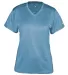 Badger Sportswear 4362 Pro Women's Heather V-Neck  Columbia Blue Heather front view
