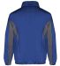Badger Sportswear 7703 Brushed Tricot Drive Jacket Royal/ Graphite back view