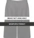 Badger Sportswear 4168 Tonal Blend Panel Shorts Graphite/ Forest front view