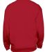 Badger Sportswear 1252 Pocket Crewneck Sweatshirt in Red back view