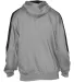Badger Sportswear 1265 Saber Hooded Sweatshirt Oxford/ Black back view