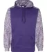 Badger Sportswear 1462 Sport Blend Performance Hoo Purple/ Purple Blend front view