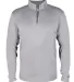 Badger Sportswear 2102 B-Core Youth Quarter-Zip Pu Silver/ Graphite front view