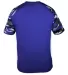 Badger Sportswear 2141 Camo Youth Sport T-Shirt Royal/ Royal Camo back view