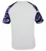 Badger Sportswear 2141 Camo Youth Sport T-Shirt White/ Royal Camo back view