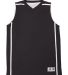 Badger Sportswear 2552 B-Core Youth B-Line Reversi Black/ White front view