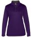 Badger Sportswear 4103 B-Core Women's Quarter-Zip in Purple/ graphite front view