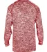 Badger Sportswear 4194 Blend Long Sleeve T-Shirt Red back view