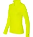 Badger Sportswear 4286 Women's Quarter-Zip Lightwe Safety Yellow side view