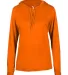 Badger Sportswear 4165 B-Core L/S Women's Hood Tee in Burnt orange front view