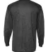 Badger Sportswear 4174 Tonal Blend L/S Tee Black Tonal Blend back view