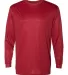 Badger Sportswear 4174 Tonal Blend L/S Tee Red Tonal Blend front view