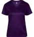 Badger Sportswear 4175 Tonal Blend Women's V-Neck  Purple Tonal Blend front view