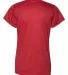 Badger Sportswear 4175 Tonal Blend Women's V-Neck  Red Tonal Blend back view